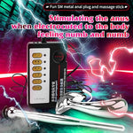 Electric Shock Metal Butt Plug Electro Stimulation Stainless Steel Butt Plugs Prostate Massage G-spot Trainer Anal Plugs Beginners Starter Set for Women and Men Plugs Toys Trainer