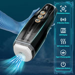 Automatic Male Masturbator Adult Sex Toys For Men, Hands-Free Mens Sex Toys Pocket Pussy, Male Stroker Adult Toys With 8 Oscillation & 8 Vibration Modes Blowjob Sex Machine (Elio)