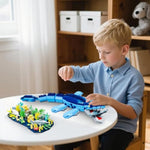Dinosaur World Mosasaurus Building Set- Compatible With Lego Sets For Boys 8-14, Jurassic Ocean Building, Birthday Gift Set For Boys & Adults (787 Pcs)