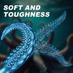 Vibrating Tentacle Monster Dildo Fantasy Sex Toy For Women, Silicone Octopus Tentacle G-Spot Clitoral Vibrator Dildo With 10 Modes, 10 Inch Realistic Slim Electric Prostate Dildos Anal Plug Female Toy