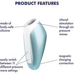 Love Breeze Vibrator Sex Toy | Adult Toys For Women | Clitoral Airpulse Vibrator | Vibrating Sexual Pleasure Device | Stimulation Vibrators | Female Wellness Tools | Woman Sextoy (Blue)