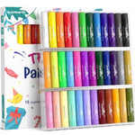 36 Pack Tempera Paint Sticks for Kids, Quick Drying, 36 Vibrant Colors