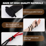Bdsm Shibari Bondage Rope Kit & Strap-On Vibrating Dildo Sex Toy