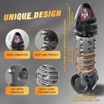 Reusable Penis Sleeve With Vibrator Multi-Level Design Stimulation Spiral Penis Ring,2.4 Inch Black Cock Ring Extender Ultra-Soft Penis Enlarger For Couples Vibrating Dildo For Cock Enlarger Sex Toys