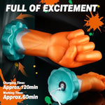 3.42" Diameter Realistic Fist Dildo Vibrator, Thick Hand Dildo Anal Stretcher With 10 Strong Vib Modes, Large Butt Plug Silicone Anal Plug Huge Monster Cock With Suction Cup, Sex Toys For Men Women