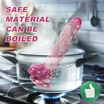 9.7 Inch Soft Dual Density Liquid Silicone Uncircumcised Dildo for Men