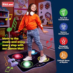 Electronic Dance Mat For Kids 8-12, Wireless Kids' Dance Pad With Bluetooth/Aux, Built-In Music, 5 Challenge Levels, 4 Modes - Interactive Toys For Children, Ages 6 And Up