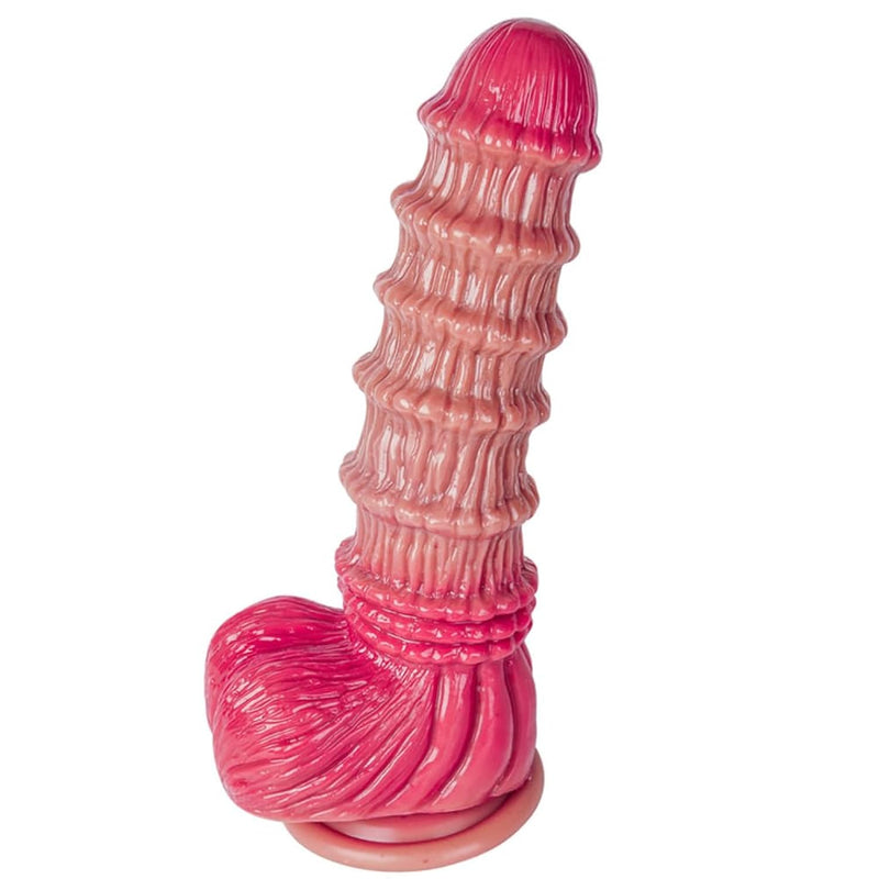 Huge Monster Fat Silicone Dildo: 11 Inch Realistic Ribbed Textured Giant With BlessMyBucket Huge Monster Fat Silicone Dildo: 11 Inch Realistic Ribbed Textured Giant With BlessMyBucket