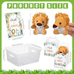 39 Pcs Mini Safari Stuffed Animals Set Adopt An Animal Favors 18 Small Jungle Forest Animal Plush Toys 18 Kraft Paper Boxes Acrylic Sign Plastic Basket For Birthday Supplies Gifts
