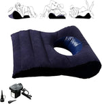 Inflatable Sex Wedge Pillow for Couples with Soft Flocked Surface