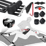 Bondage Bdsm Sex Toys Bed Restraints - Under The Bed Restraints Kit With Waterproof Sex Bed Sheets For Couples, Bondage Straps Ball Gag Blindfold Sex Whips Set, Sex Toys For Couple