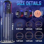 Electric Penis Pump Male Sex Toys - Penis Enlarger Training Device For Extended Erection Time, Male Masturbator Vacuum Pump With Led Screen 5 Automatic & 1 Manual Suction Mode Adult Sex Toys For Men