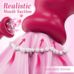 Sucking Vibrator Female Sex Toys, Women Sex Toys Suction Vibrator Nipple Toys With 3 Sucking & 10 Tongue Licking & Vibrating, Tongue Toy For Women Clitoral Sucker Rose Sex Toy, Adult Toys For Women