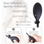 Expand Inflatable Dildo, Body-Safe Medical Grade Waterproof Butt Sex Toy, Anal Plug Sex Toy, Resizable Enema Toy With Balloon Pump & Anal Easy Trainer For Beginner Gays