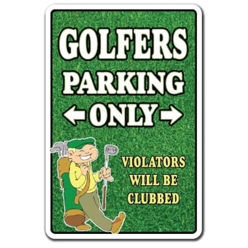 Golfers Only Sign | Indoor/Outdoor | Funny Home Décor For Garages, Living Room