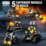 Robot Building Kit With Remote Control, Stem Gifts For Kids Age 8-12, Science Robot Kit Coding Robotics Technic Toy For Boys Girls Birthday Gifts, 5-In-1 Models With 323 Pieces