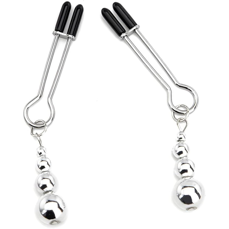 Nipple Clamps Non Piercing With Gourd Bell Pendant Adjustable Nipple Clips For Pressure Decoration Body Jewelry Accessory Sex Toy For Women Men Sex Pleasure Fun