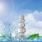 Glass Dildo Butt Plug, Crystal Glass Anal Plug Transparent Anal Beads With Round Base G Spot Stimulation Massager Pleasure Wand Penis Masturbation Anal Sex Toys For Couple Women Men (4 Ball)