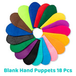 18 Pcs Hand Puppet Making Kit for Kids, DIY Felt Monster Craft & Storytelling Set