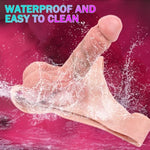 Realistic Strap On Harness With Hollow Dildo, Silicone Wearable Dildo Panties For Mens, Male Penis Extender Cock Sleeve, Anal G-Spot Play Adult Sex Toys For Men Pegging Couples