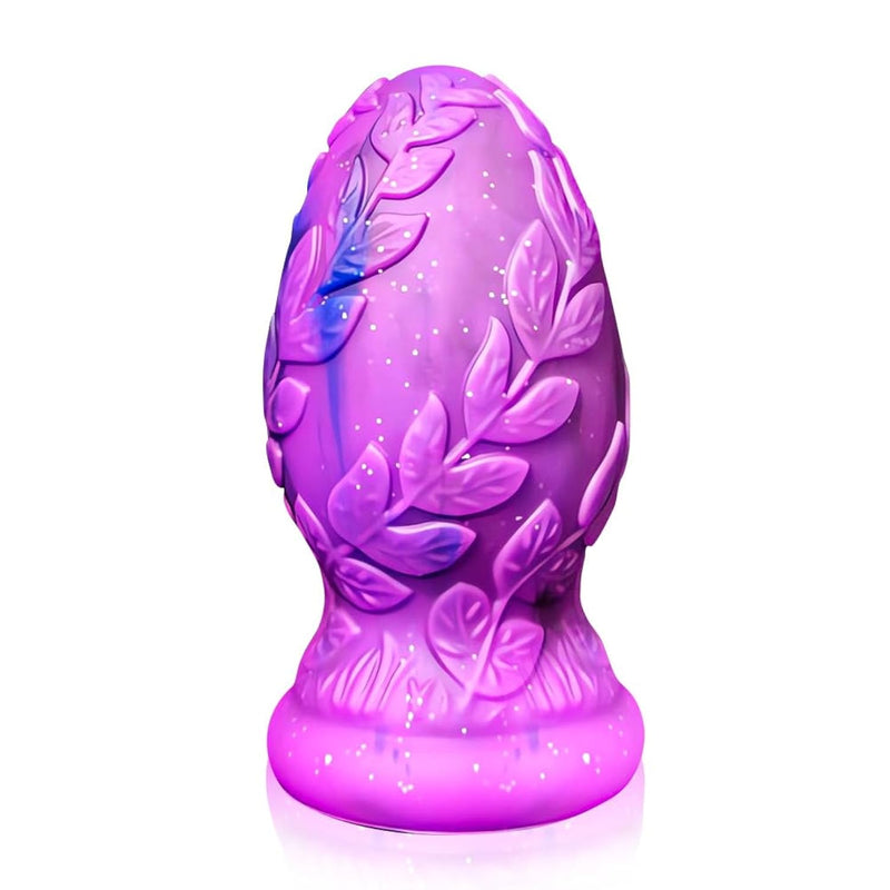 Large Anal Butt Plug Sex Toys Soft Silicone Anal Plug Adult Sex Toy With Leaf Texture And Suction Cup Base For Men Women Prostate Stimulation And Pleasure (M)
