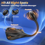 Prostate Massager Anal Plug Sex Toys - Vibrating Butt Plug Male Sex Toys For Men Sex Toy Dual Motor 9+9 Vibrator Anal Dildo Beads Adult Toys Penis Training Sit Ride Perineum Clitoral Stimulator