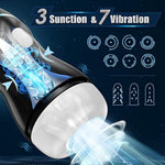 Automatic Male Masturbator Sex Toys For Men - Hands Free Masturbators Blowjob Toy With 7 Vibrating & Sucking Modes, Male Stroker Penis Pump For Training, Pocket Pussy Adult Men Sex Toy & Games