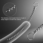 Freely Bendable Stainless Steel Beads Urethral Sounds Plug,Smooth Penis Insert Stimulation Urethral Sounding Toys Catheter Stretching Male Masturbation Rod (Diameters 0.15 Inch)