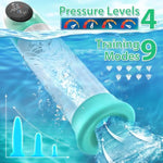 Penis Pump Male Sex Toys - Electric Vacuum And Water Cock Pump With 3" Large Barrel And Lcd Display, 4 Pressure Levels, And 9 Suction Training Modes Penis Extender For Stronger Bigger Erections