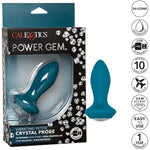 Power Gem Vibrating Petite Crystal Probe - Blue