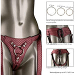 Her Royal Harness The Regal Queen Adjustable Designer Bdsm Probe Strap On Thong Harness Sex Toy Lingerie For Couples And Women, Red, 1 Count
