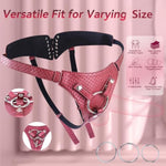 Strap On Dildo Harness For Women Men Pegging Sex Toys, Fully Adjustable Vegan Leather Strap And Corset Style Back With 3 Size Metal O-Rings Adult Toy For Lesbian Gay Couples