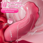 Vibrator Tongue Sex Toys for Women - Adult Toys Vibrators Dildo with 10 Licking Swing & 10 Vibration Modes, Thrusting Rose Sex Toy Nipple Toys Anal G Spot Clit Stimulator for Female and Couples Games