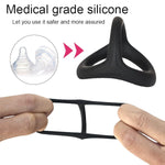 Silicone Penis Ring For Men 7Pcs, Ultra Soft Stretchy Cock Ring Penis Enlargers Erect Support Ring,Adjustable Penis Rings For Male Erection Enhancing Sex Toy For Men Long Lasting (Premium B)