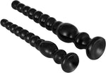 10" Flexible Beaded Anal Dildo – Long Butt Plug for Prostate & Vaginal Stimulation
