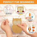 165 Pcs Animal Sewing Kit for Kids Ages 7-12, Beginner Felt Craft Set