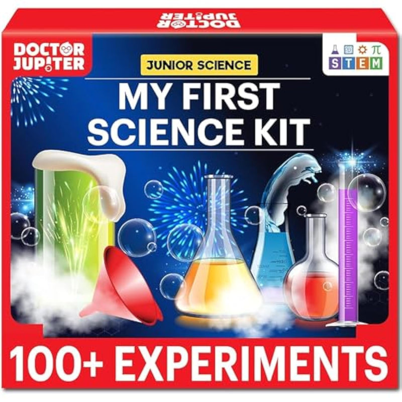 My First Science Kit For Kids Ages 4-5-6-7-8 | Christmas, Birthday Gift Ideas For 4+ Year Old Boys & Girls | Toy Stem Kit With 100+ Experiments | Learning & Educational Projects