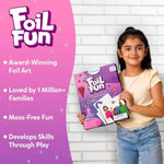 Foil Fun - Unicorns & Princesses, No Mess Art For Kids, Craft Kits & Christmas Fun Supplies, Diy Creative Activity, Travel Toys, Gifts For Ages 4, 5, 6, 7, 8, 9