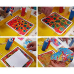 20 Color Watercolor Marbling Paint Kit, 27 Pcs for Canvas, Wood & DIY Art Crafts