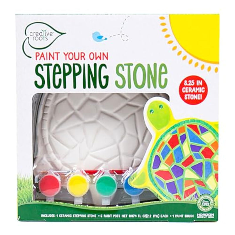 Mosaic Turtle Stepping Stone Kit for Kids Ages 8+, Includes 6 Paints