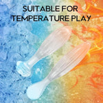 Crystal Glass Dildo Anal Plug,2Pcs Big Butt Plug Anus Training Kit Rose Round Base G-Spot Stimulator Sex Glass Anal Masturbation Plug Prostate Massage Adult Sex Toys For Men Women Gay And Couples
