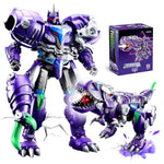 Transforming Toys Figures-Robot Toys For Boys, Action Figure For Kids 5 + Birthday Dinosaur Toys For Kids 5-14, Abs Metal Texture-Part Of Alloy