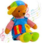 Talking Learning Dress-Up Bear For Toddlers – Educational Plush Toy That Talks & Sings Abcs, Zipper Button Shoelace Buckle Skills, 18” Life-Size Sensory Stuffed Animal For Preschool Kids