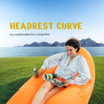 Inflatable Lounger Air Sofa Couch, Portable Beach & Camping Chair, Water Proof Couch For Backyard Picnics Hiking Outdoor Music Festivals Camping Beach Traveling, Lightweight And Easy Setup Blue