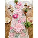 34 Pcs Neutral 3D Paper Flower Wall Decor Set for Nursery, Parties & Classrooms