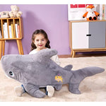 Large Shark Stuffed Animal Plush Toy,39" Giant Shark Cute Jumbo Soft Toys,Huge Big Size Fluffy Plushy Fat Oversized Plushie,Gifts For Kids