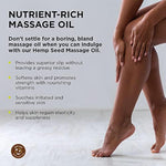 Hemp Seed Massage and Body Oil Gift Set, 2 oz, Naked in the Woods, Skinny Dip & Guavalava Scents