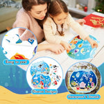 24 Sheets Ocean Make Your Own Stickers, Sea Life Animal Craft Set for Kids