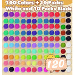 120 Pack Air Dry Clay for Kids, 100 Colors with Sculpting Tools & Guide