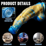 Lifelike Silicone Thrusting Horse Dildo With Strong Suction Cup - Realistic Thick Fantasy Penis For G-Spot And Anal Play, Perfect For Women And Men (L)